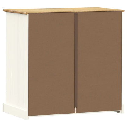 Kommode Hvit VIGO 80x40x76 cm heltre furu