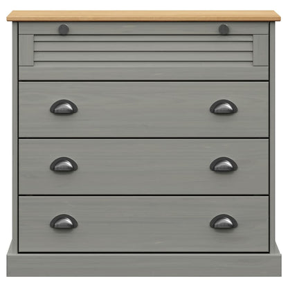 Kommode Grå VIGO 80x40x76 cm heltre furu