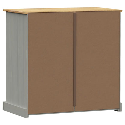 Kommode Grå VIGO 80x40x76 cm heltre furu