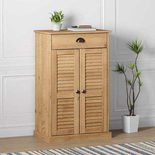 Skoskap Skohylle Skobenk Tre VIGO 60x35x96 cm heltre furu