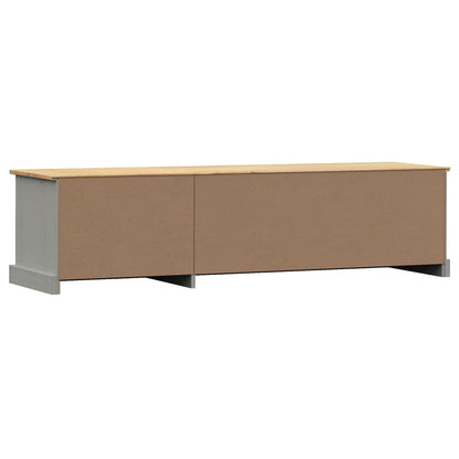 TV-Møbel Grå TV-benk VIGO 156x40x40 cm heltre furu