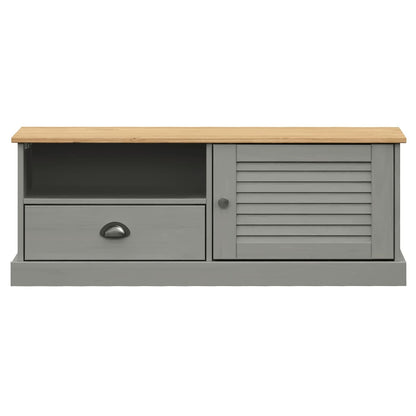 TV-Møbel Grå TV-benk VIGO 106x40x40 cm heltre furu