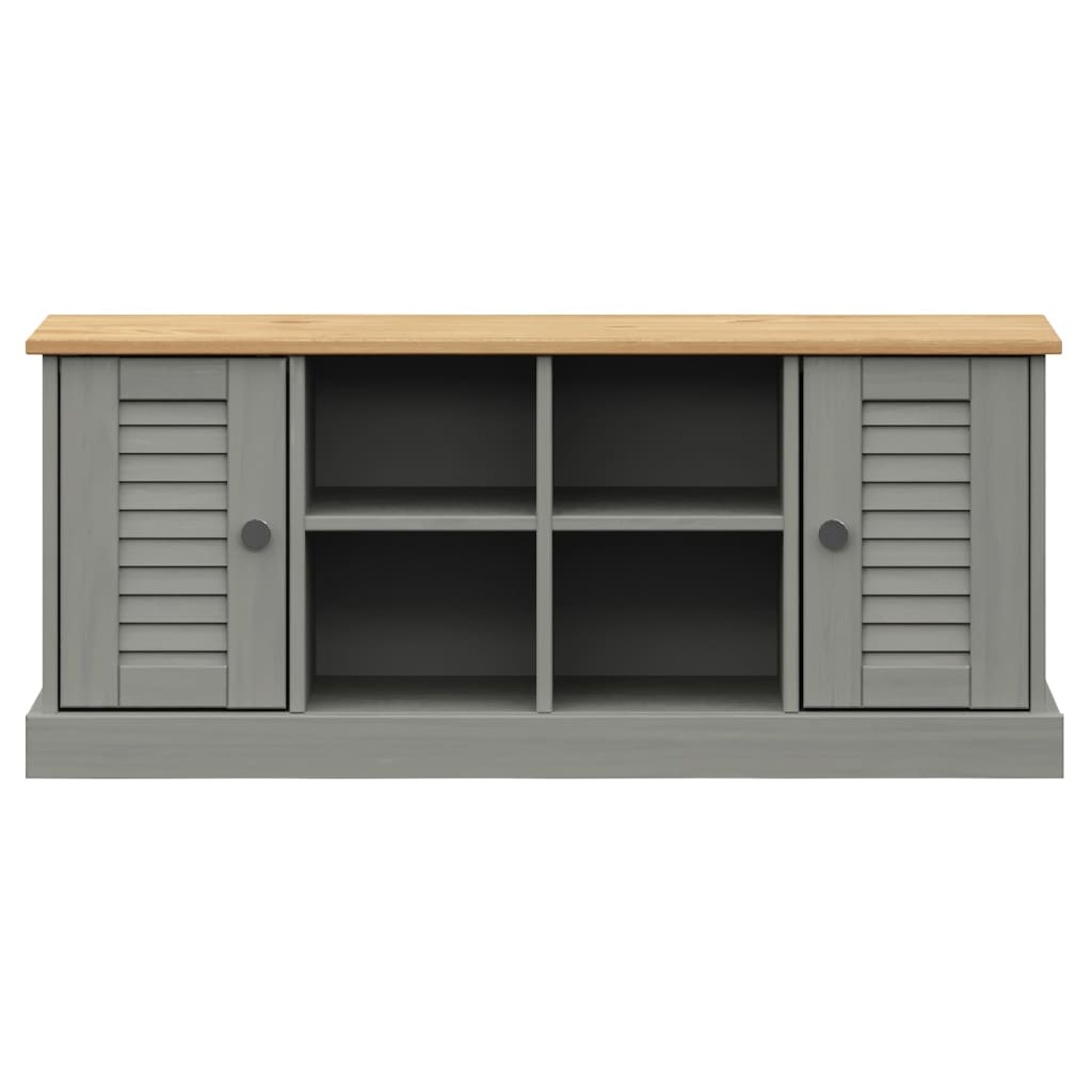 Skobenk VIGO grå 106x35x45 cm heltre furu