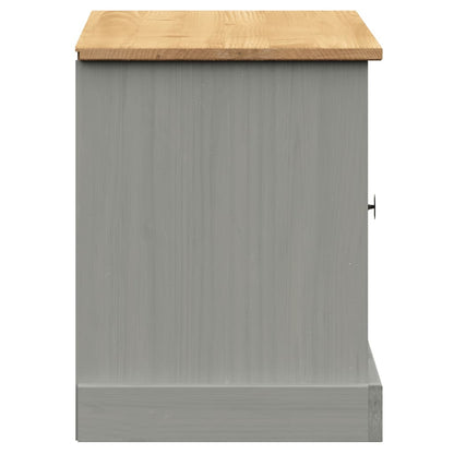 Skoskap Skohylle Skobenk Grå Skobenk VIGO 106x35x45 cm heltre furu
