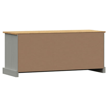 Skoskap Skohylle Skobenk Grå Skobenk VIGO 106x35x45 cm heltre furu
