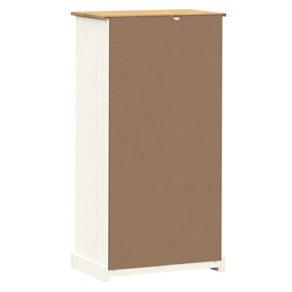 Bokhylle Hvit VIGO 60x35x114,5 cm heltre furu