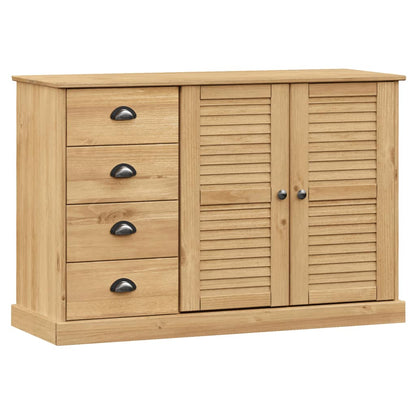 Skjenk Tre med skuffer VIGO 113x40x75 cm heltre furu