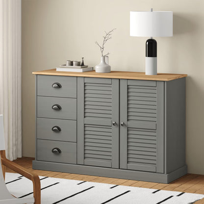 Skjenk Tre med skuffer VIGO 113x40x75 cm heltre furu