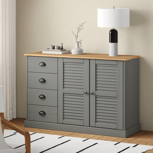 Skjenk Tre med skuffer VIGO 113x40x75 cm heltre furu