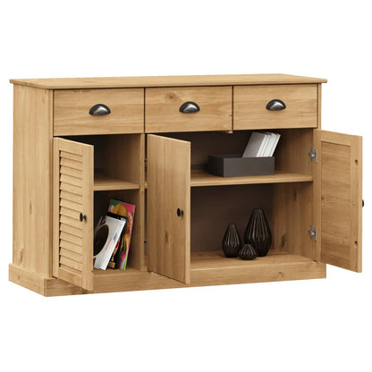 Skjenk Tre med skuffer VIGO 113x40x75 cm heltre furu