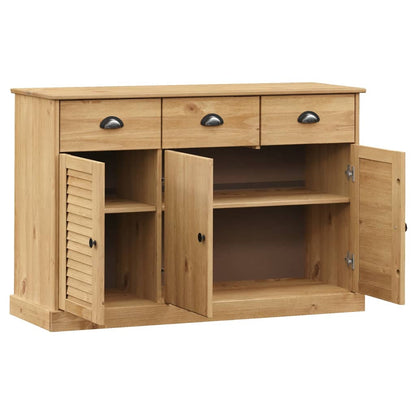Skjenk Tre med skuffer VIGO 113x40x75 cm heltre furu