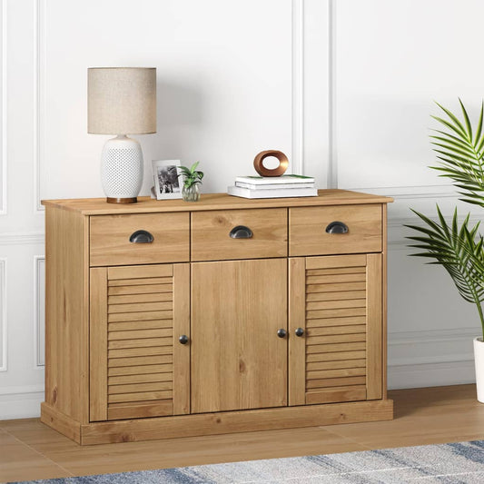 Skjenk Tre med skuffer VIGO 113x40x75 cm heltre furu