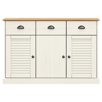 Skjenk Hvit Tre heltre furu med skuffer VIGO 113x40x75 cm