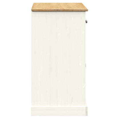 Skjenk Hvit Tre heltre furu med skuffer VIGO 113x40x75 cm
