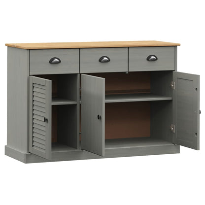 Skjenk Hvit Tre heltre furu med skuffer VIGO 113x40x75 cm