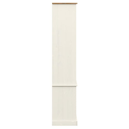 Vitrineskap VIGO Hvit 85x35x170 cm heltre furu
