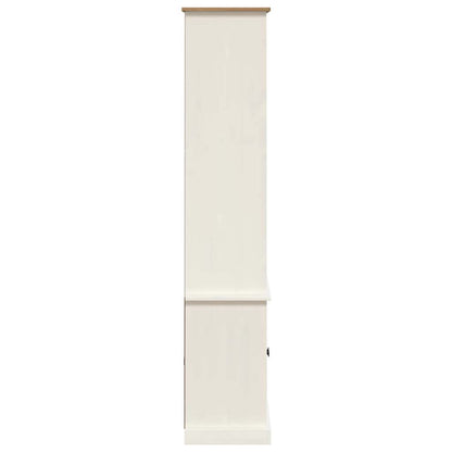 Bokhylle Hvit VIGO 85x35x170 cm heltre furu