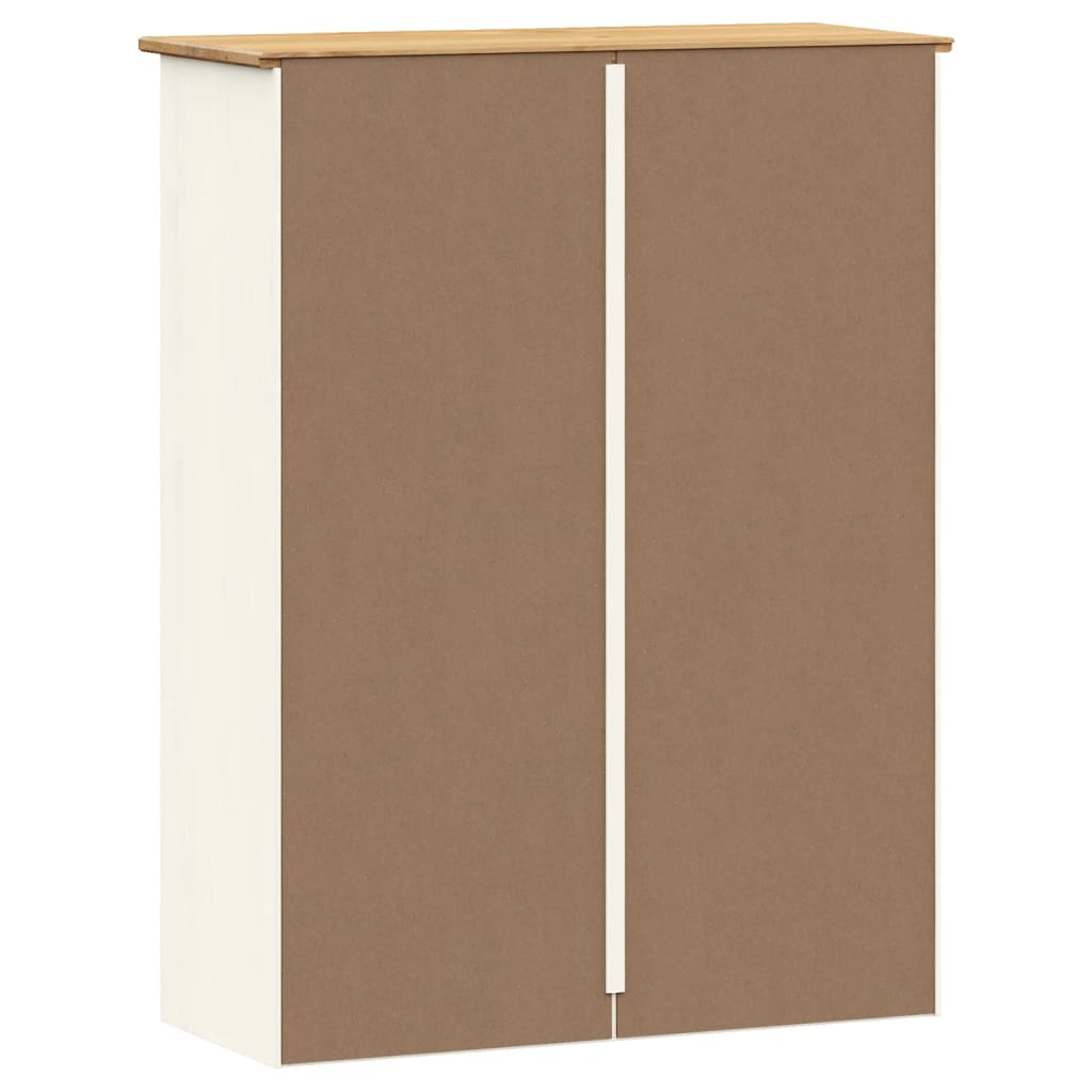 Kommode Hvit Topp VIGO 78x30x100 cm heltre furu