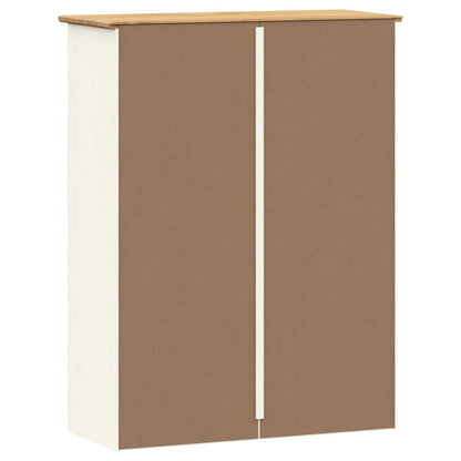 Kommode Hvit Topp VIGO 78x30x100 cm heltre furu