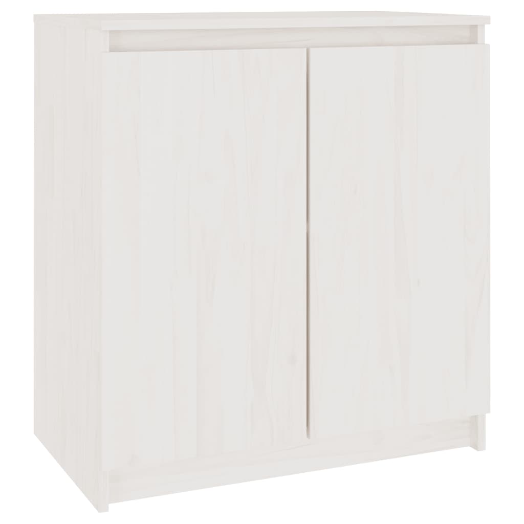 Skap Hvit 60x36x65 cm heltre furu