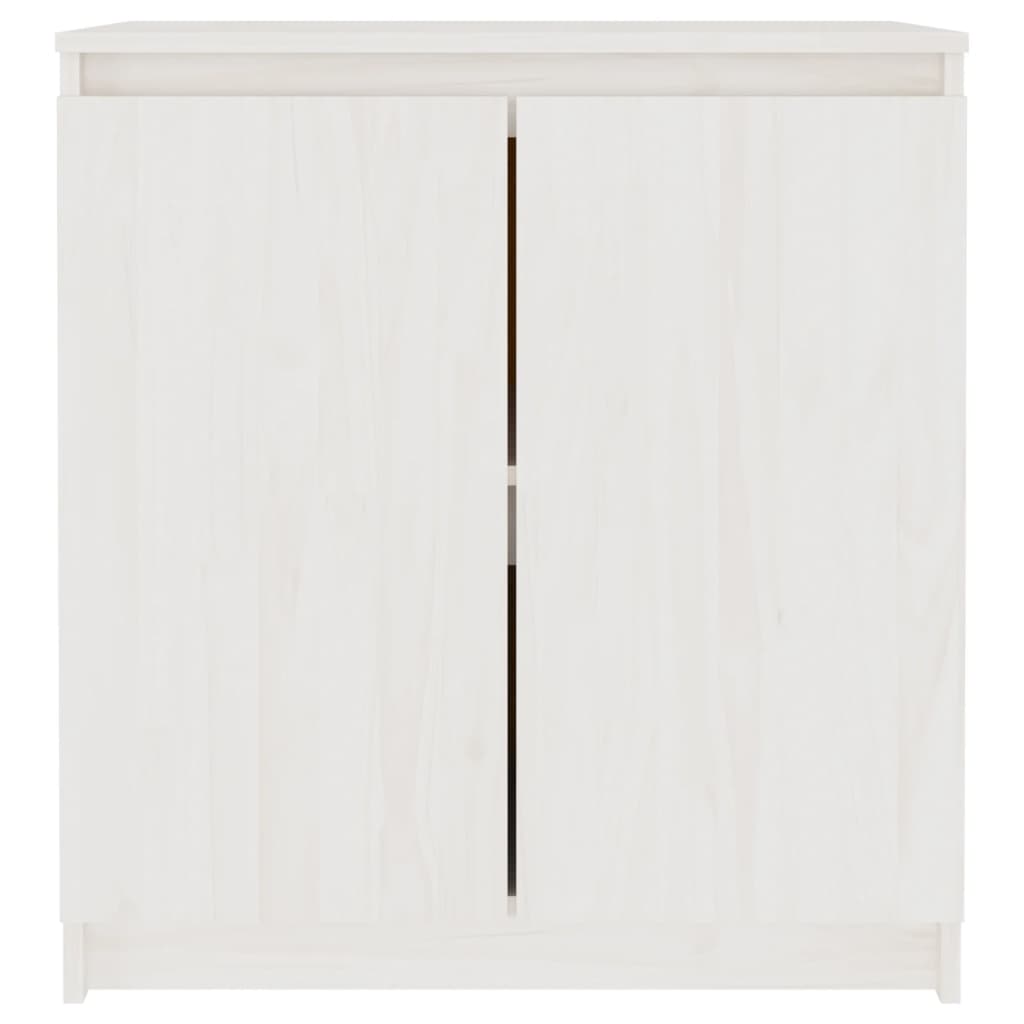 Skap Hvit 60x36x65 cm heltre furu