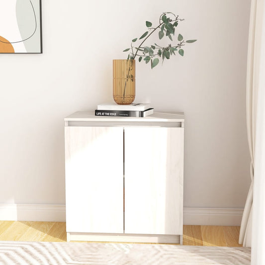 Skap Hvit 60x36x65 cm heltre furu