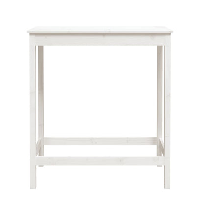 Barbord hvit 100x50x110 cm heltre furu