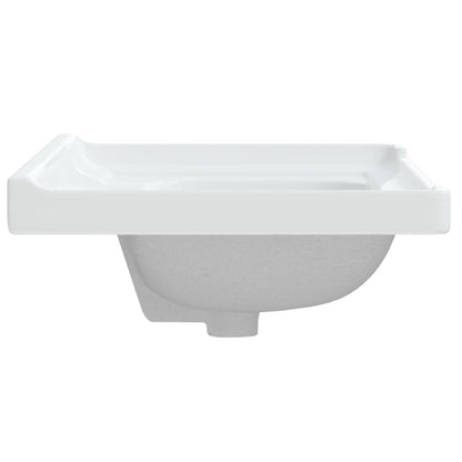 Baderomsvask hvit 61x48x23 cm rektangulær keramikk