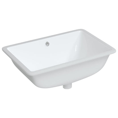 Baderomsvask Hvit 60x40x21 cm rektangulær keramikk