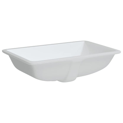 Baderomsvask Hvit 60x40x21 cm rektangulær keramikk