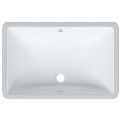 Baderomsvask Hvit 60x40x21 cm rektangulær keramikk