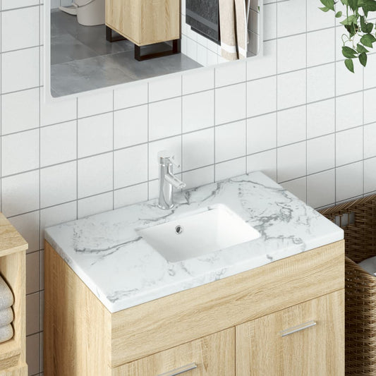 Baderomservant Hvit 39x30x18,5 cm rektangulær keramikk