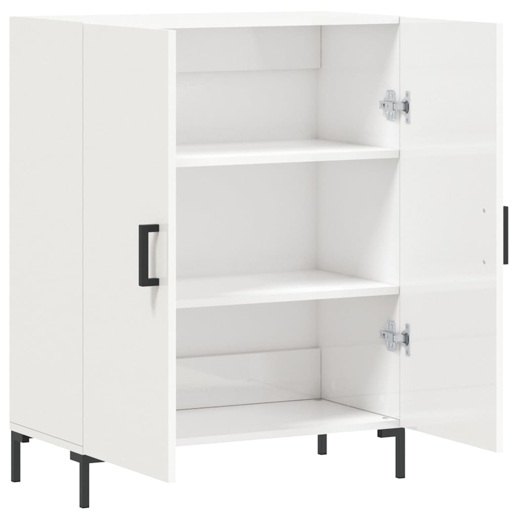 Skjenk Høyglans Hvit 69,5x34x90 cm