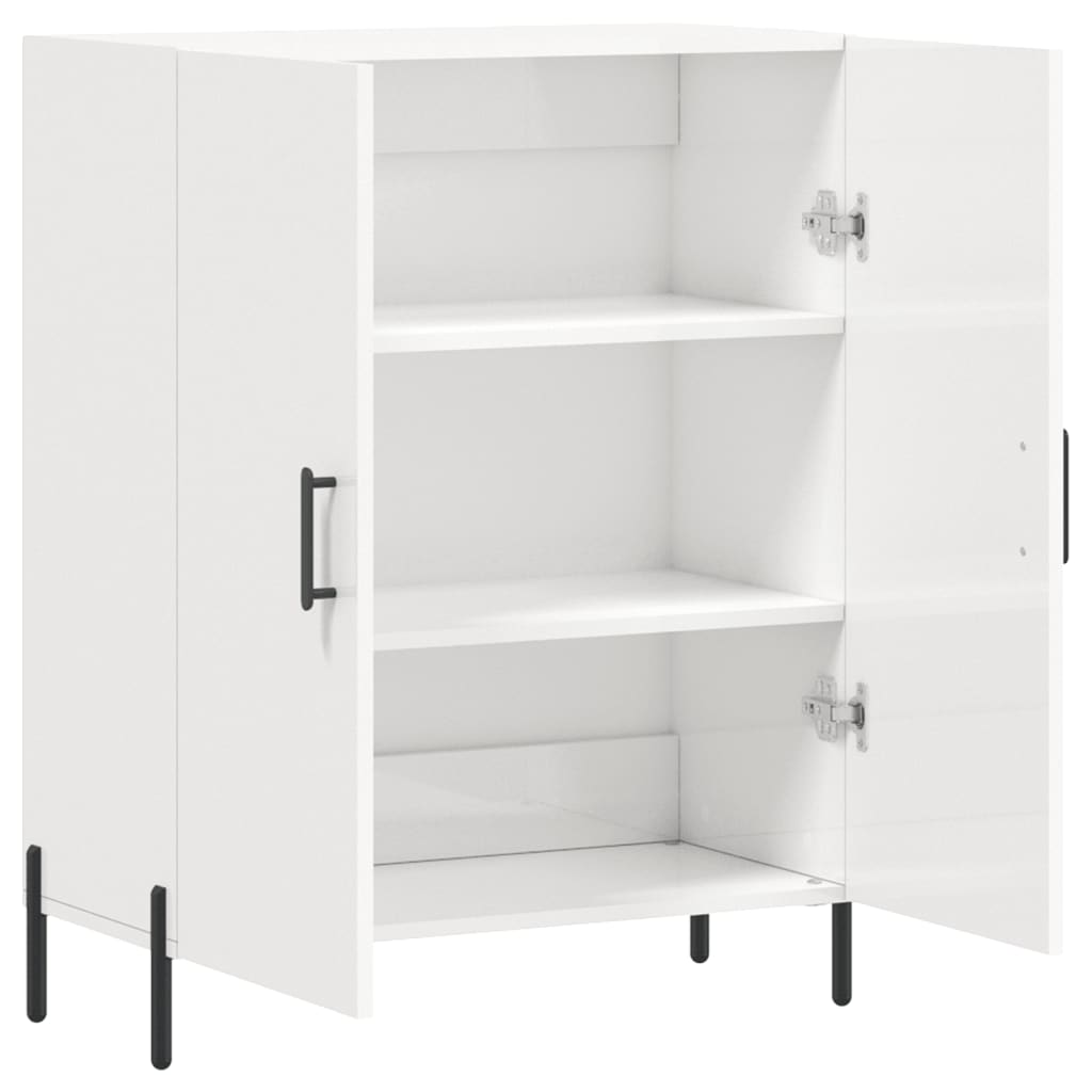 Skjenk Høyglans Hvit 69,5x34x90 cm