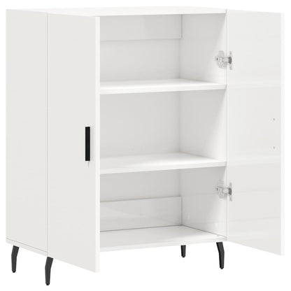 Skjenk Høyglans Hvit 69,5x34x90 cm