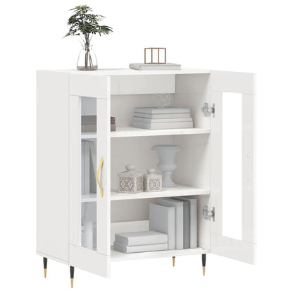 Skjenk Høyglans Hvit 69,5x34x90 cm