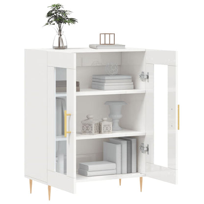Skjenk Høyglans Hvit 69,5x34x90 cm