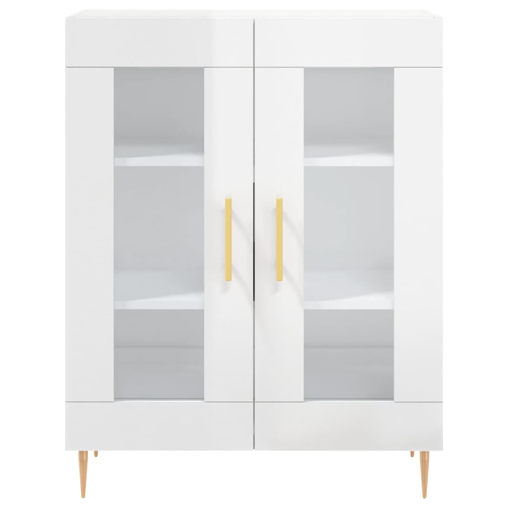 Skjenk Høyglans Hvit 69,5x34x90 cm