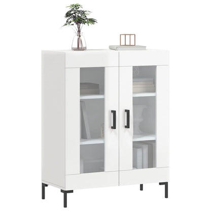 Skjenk Høyglans Hvit 69,5x34x90 cm