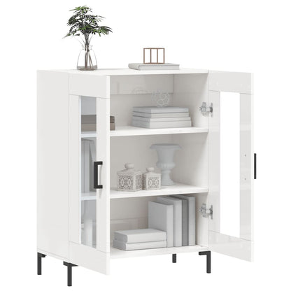 Skjenk Høyglans Hvit 69,5x34x90 cm