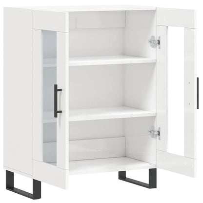 Skjenk Høyglans Hvit 69,5x34x90 cm