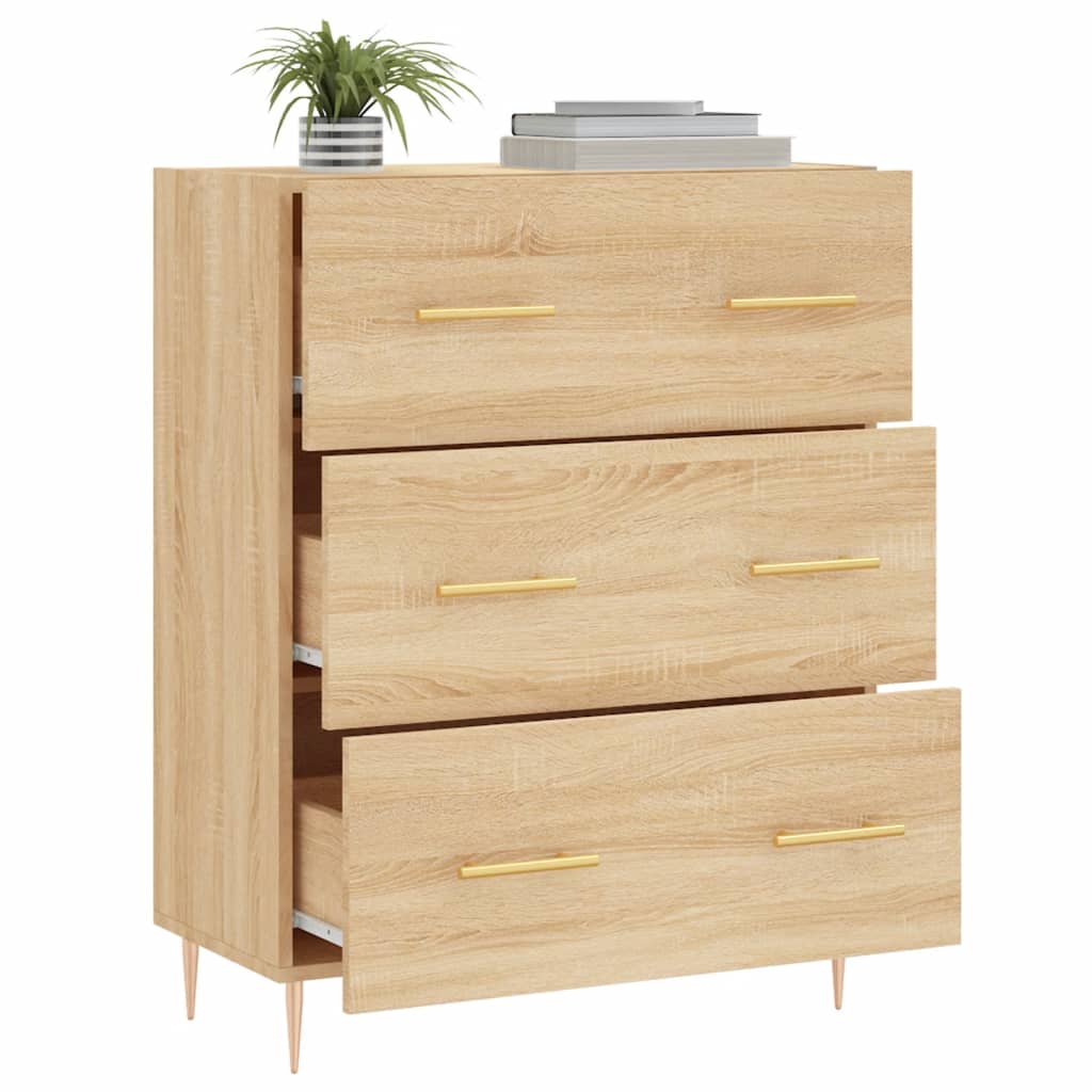 Skjenk sonoma eik 69,5x34x90 cm konstruert tre