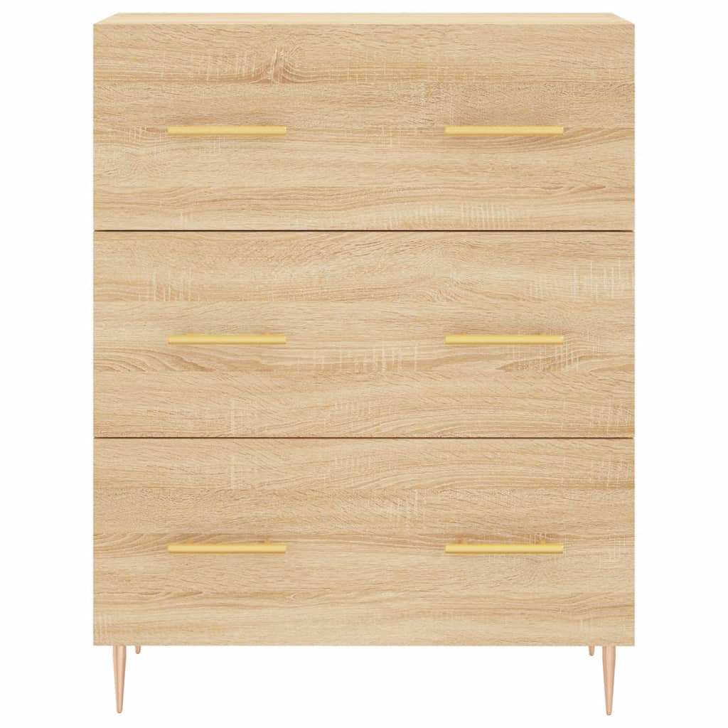 Skjenk sonoma eik 69,5x34x90 cm konstruert tre