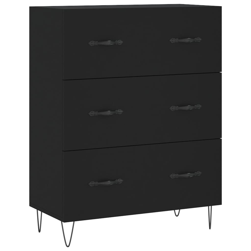 Skjenk Svart 69,5x34x90 cm