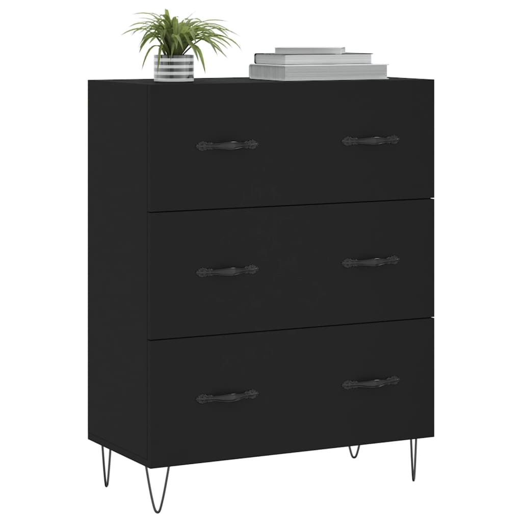 Skjenk Svart 69,5x34x90 cm