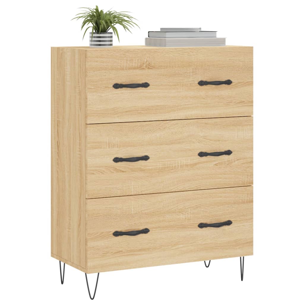 Skjenk sonoma eik 69,5x34x90 cm konstruert tre