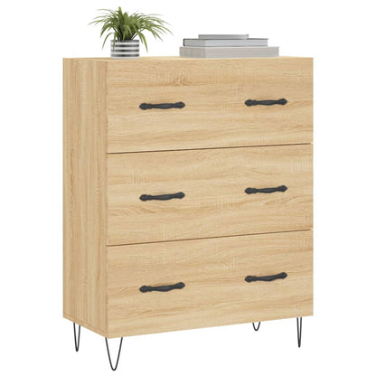 Skjenk sonoma eik 69,5x34x90 cm konstruert tre