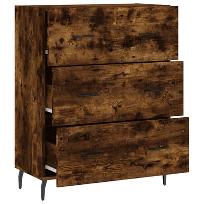 Skjenk røkt eik 69,5x34x90 cm konstruert tre