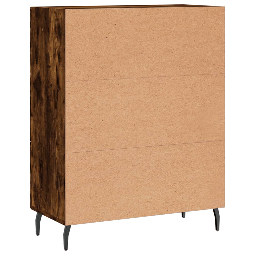 Skjenk røkt eik 69,5x34x90 cm konstruert tre