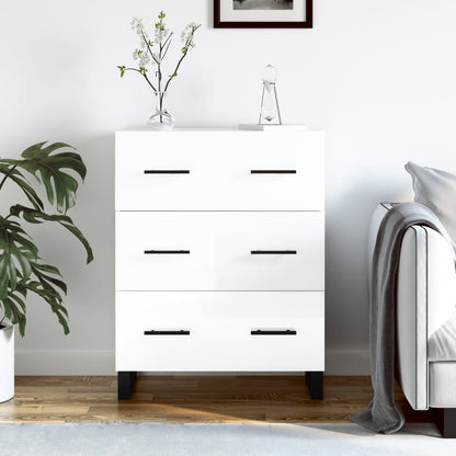Skjenk Høyglans Hvit 69,5x34x90 cm